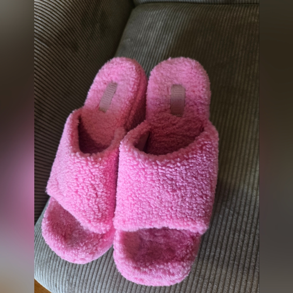 Cucoo Teddy Pink Platforms 8